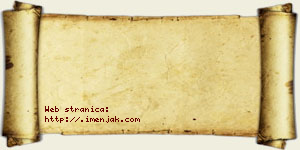 Jana Pljakić vizit kartica